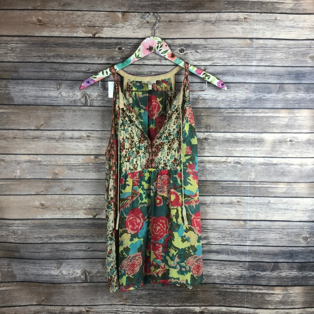 *SOLD* Joie Size Medium Shara Top Floral Pink iG13 - Picture 3 of 8